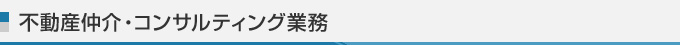 不動産仲介・コンサルティング業務